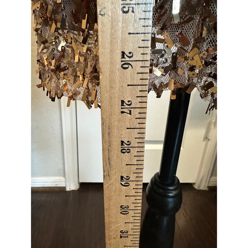 Wet Seal Gold Sequin Glam Metallic Y2K Strapless Bodycon Party Mini Dress - Picture 3 of 11